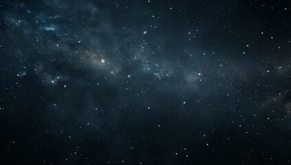 Dark nebula with bright stars and cosmic dust.