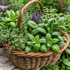 Naklejka premium vegetables in a basket