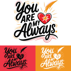 Quotes text vector for T-shirts and card printing related to show love feelings on valentines day/ happy marriage cards / relationship cards 