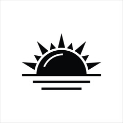 sunrice vector icon line template