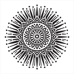 luxury mandala pattern Vector illustration - Mandala design for coloring page design
