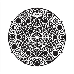 luxury mandala pattern Vector illustration - Mandala design for coloring page design
