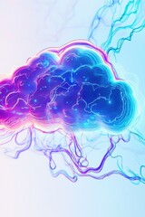 Blue Pink Smoke Cloud