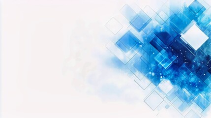 Blue abstract geometric modern background showcases a trendy digital theme. Innovative technology design emphasizes futuristic concepts and patterns. Ideal for creative visual templates and mockups,