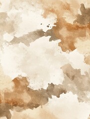 Obraz premium Watercolor abstract art background vector. Wallpaper design with paint brush beige watercolor. Illustration for prints, wall art, cover and invitation cards.