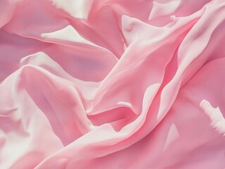 Obraz premium Pink Fabric Close Up
