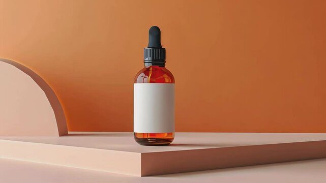 Amber Elixir Bottle Mockup 