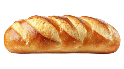 loaf of bread isolated on white background