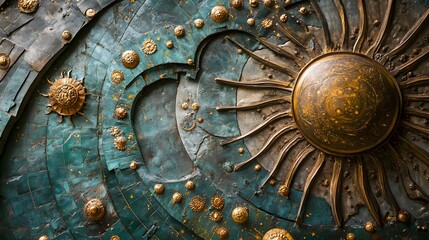 Close-up of astrological natal chart