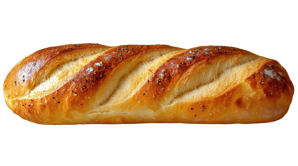 loaf of bread isolated on white background