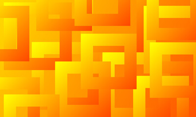 abstract yellow orange squares background
