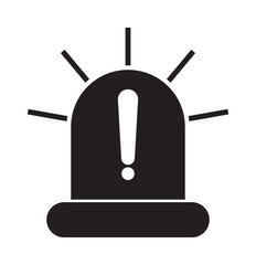 Alarm siren icon. Emergency siren icon. Siren ambulance or police icon, Flasher Thin Line Vector, Siren Icon in trendy flat style. Alarm symbol for your web site design, logo, app, UI. Design eps 10