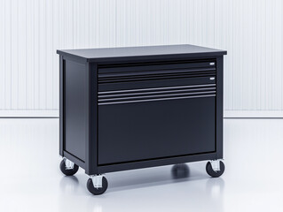 Organized Workspace: Sturdy Mechanics Cart with Integrated Tools
