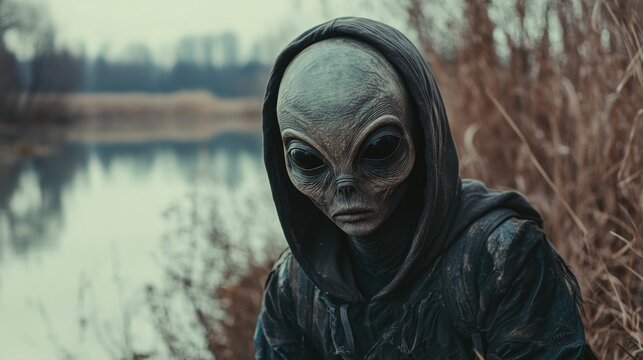 Man in hoodie with hooded face