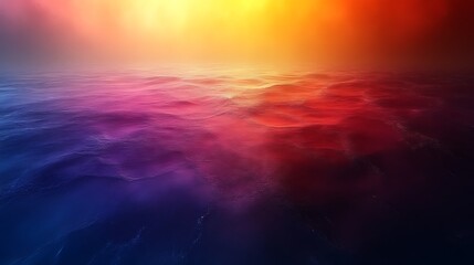 Vibrant Sunset Hues Reflecting On Ocean Waves