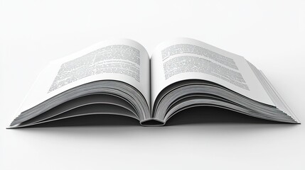 Fototapeta premium An open book displaying text on its pages, emphasizing knowledge and reading.