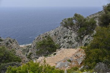 Crete, Greece, mountains, beach, water, sea, holidays, trip, holiday, sun, sky, forest, rocks, trekking, beach, sea, water, rest, vacation, holiday,