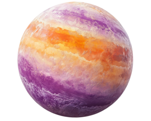 Isolated Colorful Abstract Planet Sphere