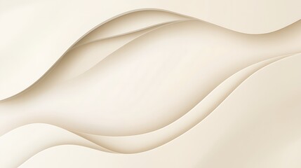 Obraz premium Abstract Cream Colored Paper Wave Design