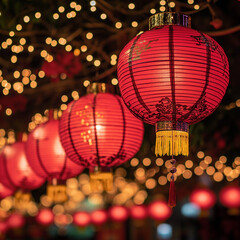 Obraz premium Lantern chinese new year lantern