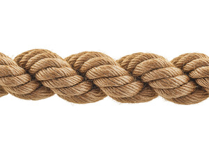 Isolated Braided Brown Rope