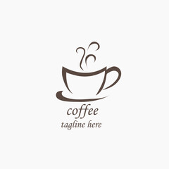 cup of coffee logo design