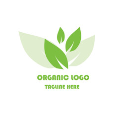 Obraz premium Abstract creative organic leaf logo design