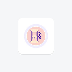 Gpl Station color circle icon , vector, pixel perfect, illustrator file