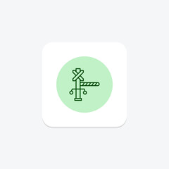 Level Crossing pentaglow , vector, pixel perfect, illustrator file