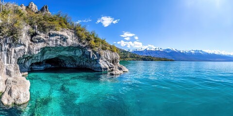 Obraz premium marble caves, chile 