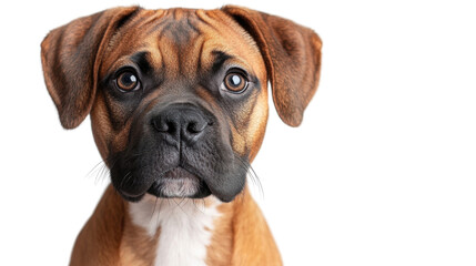 Obraz premium portrait of an bulldog isolated on white background