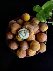 Fresh cotton Fruit with Juicy Pulp Display