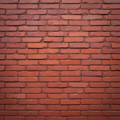 Obraz premium Panoramic Bright Red Brick Wall Background