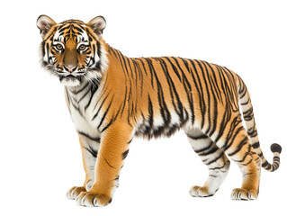 Obraz premium Isolated Tiger Full Body Standing