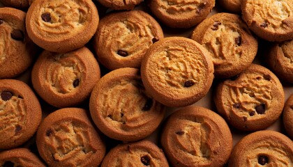 Seamless pattern of fresh cookies