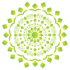 abstract background with circles flower mandala