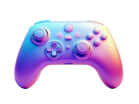 Isolated Pastel Gaming Controller