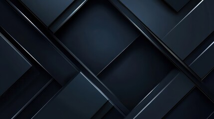 Abstract black geometric background with angular polygon shapes, perfect for modern design and tech projects.