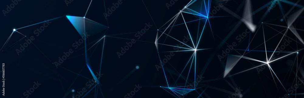 Poster abstract digital communication points. technological background. network connection structure. color