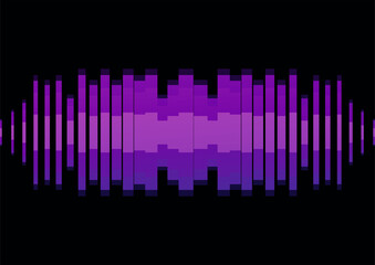 Creative music line, abstract design