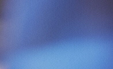 Blurred plain blue gradient with light noise effect. Background for designers.