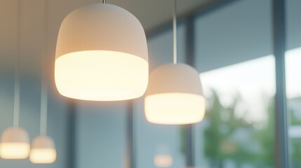 Futuristic Lighting Design in 3D Printed Home - Modern Technology Showcase in Residential Space.