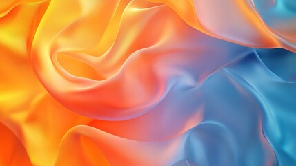 abstract blur orange and blue gradient background with soft transitions and vibrant hues, evoking a sense of warmth, tranquility, and creativity. Ideal for modern, artistic, and minimalist designs