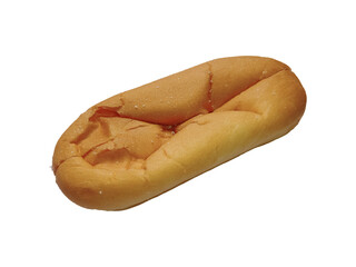 Long Roll Loaf Bread isolated on transparent background