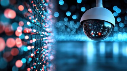 Multiple CCTV camera feeds displayed on a wall of monitors, showcasing surveillance systems and real time security monitoring.