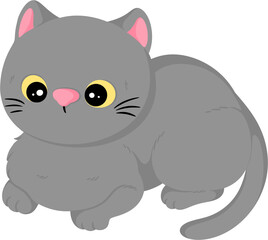 illustration cute cat