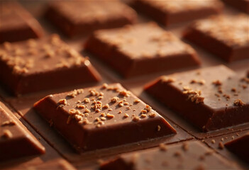 甘い誘惑を感じさせるチョコレートの背景【Generative AI】
