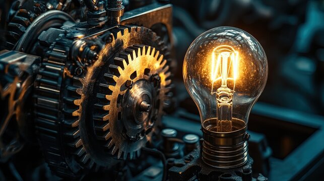 gear set work properly to produce electrical energy and a bulp work as indicator  
