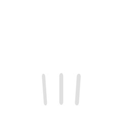Simple chaef hat png icon on a transparent background 
