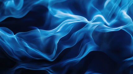 Obraz premium Blue Fabric Close Up